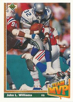 John L. Williams TM Seattle Seahawks 1991 Upper Deck NFL #476
